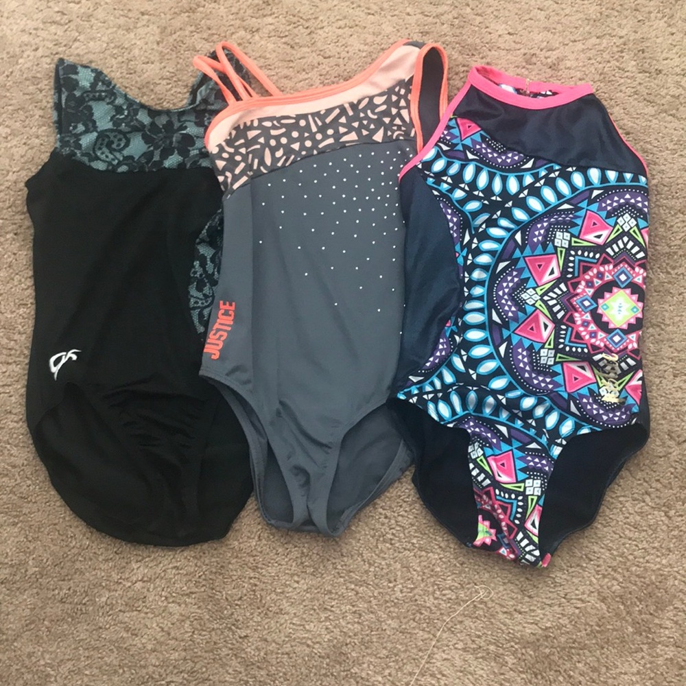 Girls gymnastics leotard bundle